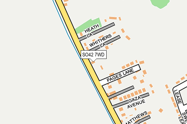 SO42 7WD map - OS OpenMap – Local (Ordnance Survey)