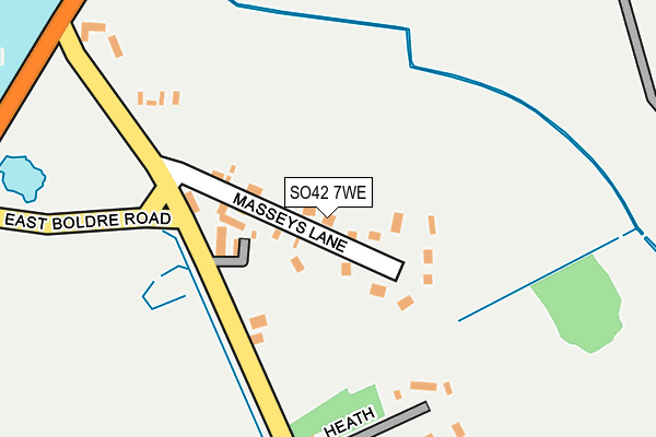 SO42 7WE map - OS OpenMap – Local (Ordnance Survey)