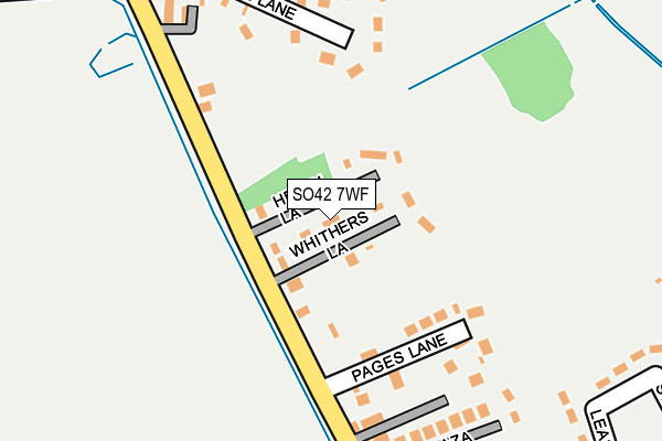 SO42 7WF map - OS OpenMap – Local (Ordnance Survey)