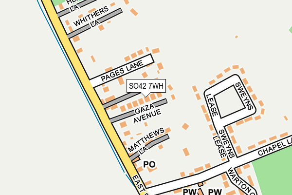 SO42 7WH map - OS OpenMap – Local (Ordnance Survey)