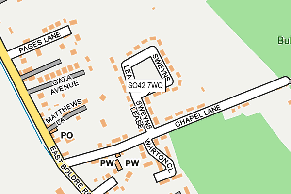 SO42 7WQ map - OS OpenMap – Local (Ordnance Survey)