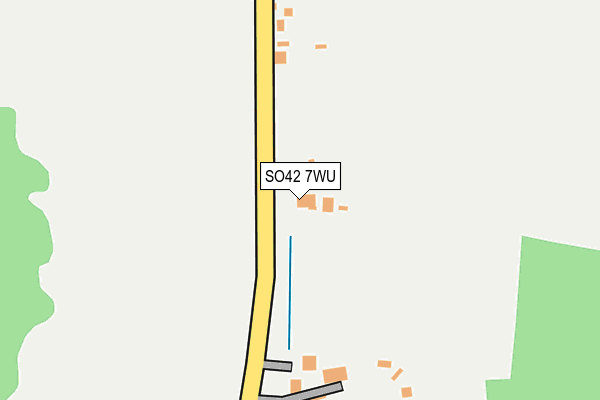 SO42 7WU map - OS OpenMap – Local (Ordnance Survey)