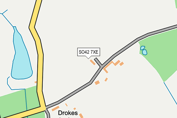 SO42 7XE map - OS OpenMap – Local (Ordnance Survey)