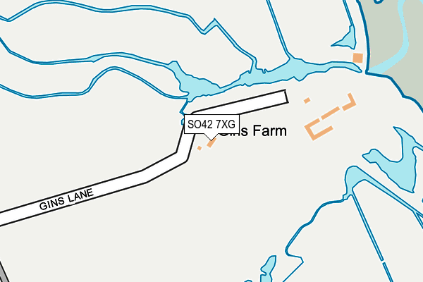 SO42 7XG map - OS OpenMap – Local (Ordnance Survey)