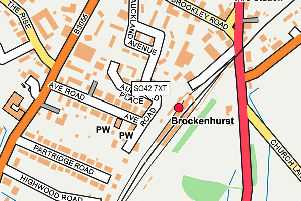 SO42 7XT map - OS OpenMap – Local (Ordnance Survey)
