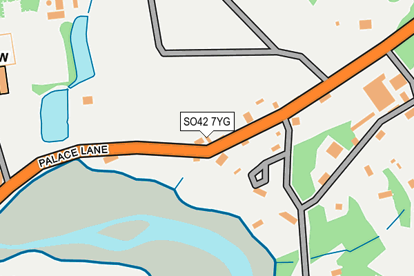 SO42 7YG map - OS OpenMap – Local (Ordnance Survey)