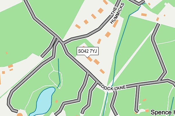 SO42 7YJ map - OS OpenMap – Local (Ordnance Survey)