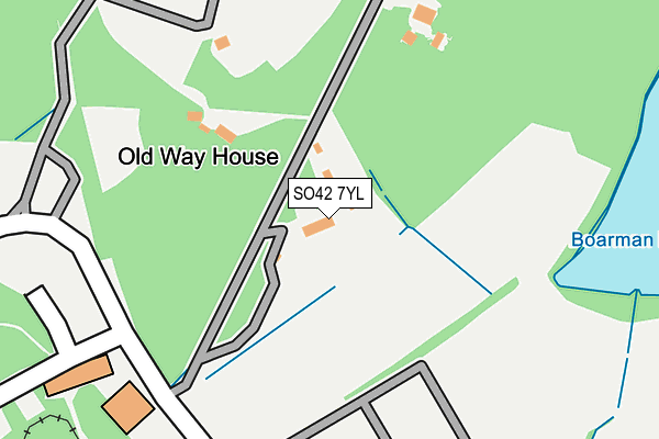 SO42 7YL map - OS OpenMap – Local (Ordnance Survey)