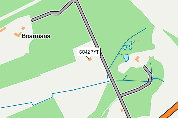 SO42 7YT map - OS OpenMap – Local (Ordnance Survey)