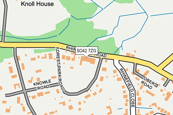 SO42 7ZG map - OS OpenMap – Local (Ordnance Survey)