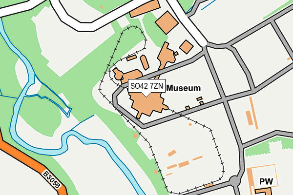 SO42 7ZN map - OS OpenMap – Local (Ordnance Survey)