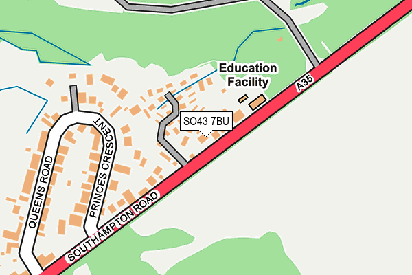 Map of THE NEW FOREST SMALL SCHOOL LIMITED at local scale