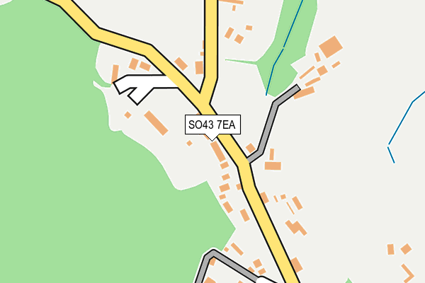 SO43 7EA map - OS OpenMap – Local (Ordnance Survey)