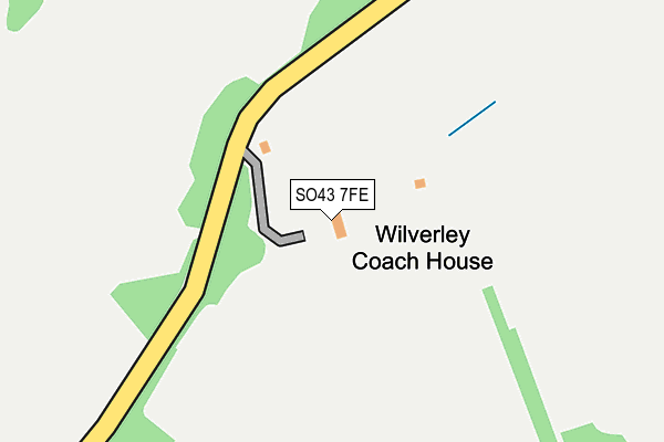 SO43 7FE map - OS OpenMap – Local (Ordnance Survey)