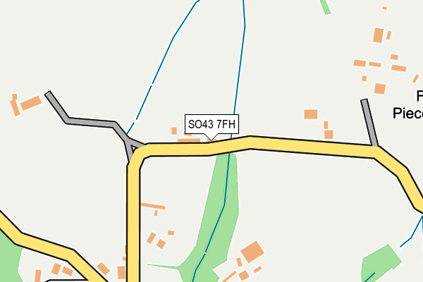 SO43 7FH map - OS OpenMap – Local (Ordnance Survey)