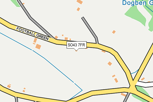 SO43 7FR map - OS OpenMap – Local (Ordnance Survey)
