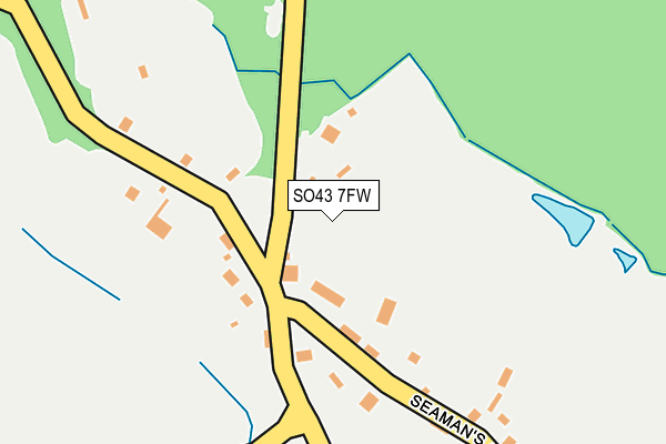 SO43 7FW map - OS OpenMap – Local (Ordnance Survey)