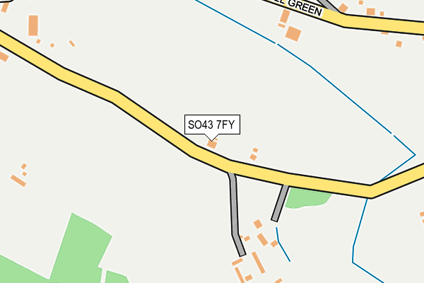 SO43 7FY map - OS OpenMap – Local (Ordnance Survey)
