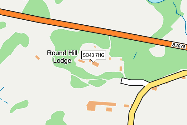 SO43 7HG map - OS OpenMap – Local (Ordnance Survey)
