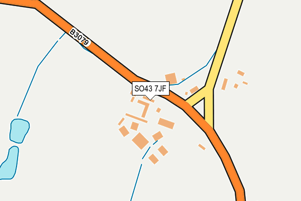SO43 7JF map - OS OpenMap – Local (Ordnance Survey)