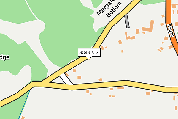 SO43 7JG map - OS OpenMap – Local (Ordnance Survey)