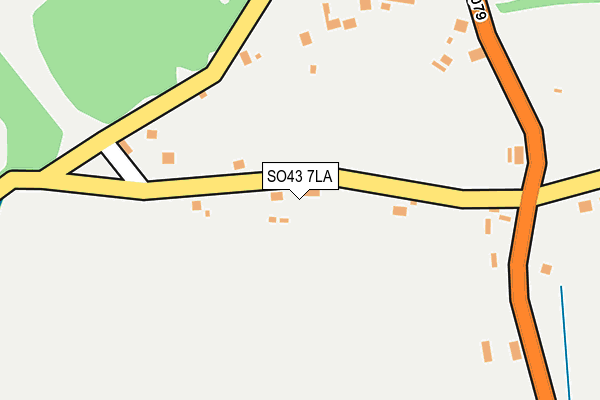 SO43 7LA map - OS OpenMap – Local (Ordnance Survey)