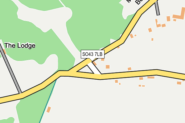 SO43 7LB map - OS OpenMap – Local (Ordnance Survey)