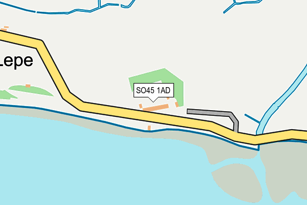 SO45 1AD map - OS OpenMap – Local (Ordnance Survey)