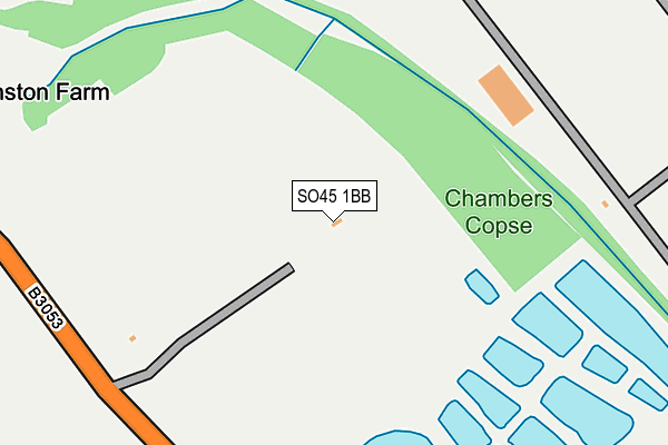 SO45 1BB map - OS OpenMap – Local (Ordnance Survey)