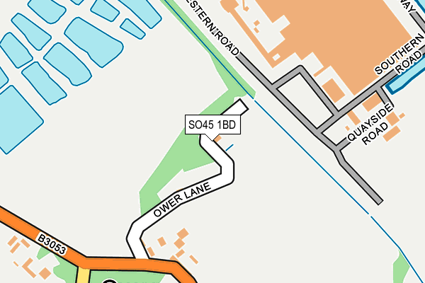 SO45 1BD map - OS OpenMap – Local (Ordnance Survey)