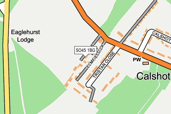 SO45 1BG map - OS OpenMap – Local (Ordnance Survey)