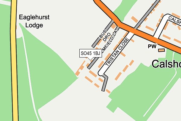 SO45 1BJ map - OS OpenMap – Local (Ordnance Survey)