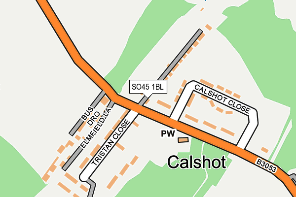 SO45 1BL map - OS OpenMap – Local (Ordnance Survey)