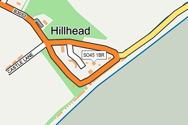 SO45 1BR map - OS OpenMap – Local (Ordnance Survey)