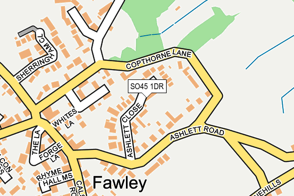 SO45 1DR map - OS OpenMap – Local (Ordnance Survey)