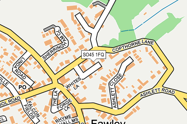 SO45 1FQ map - OS OpenMap – Local (Ordnance Survey)