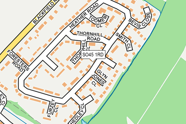 SO45 1RD map - OS OpenMap – Local (Ordnance Survey)