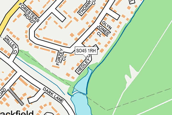 SO45 1RH map - OS OpenMap – Local (Ordnance Survey)