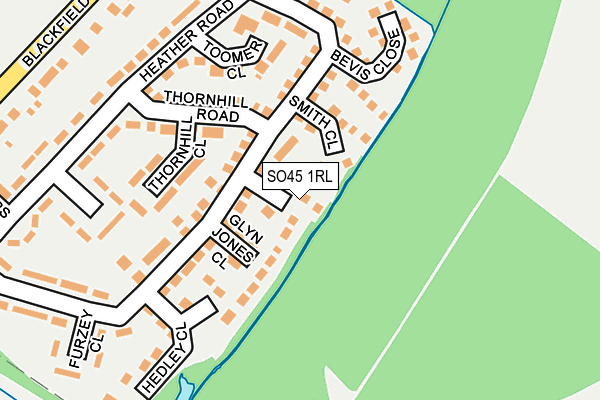 SO45 1RL map - OS OpenMap – Local (Ordnance Survey)