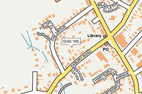 SO45 1RS map - OS OpenMap – Local (Ordnance Survey)