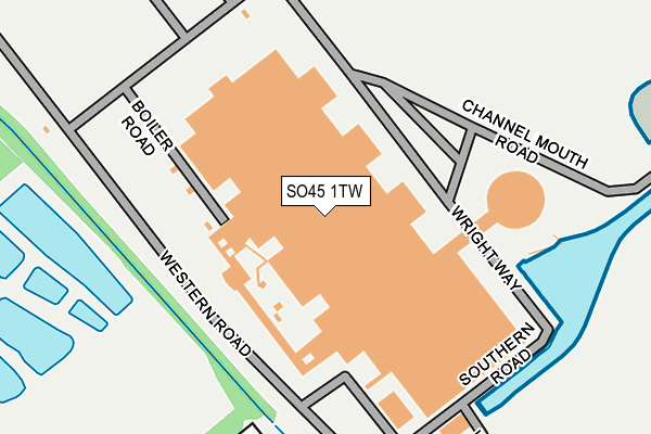 SO45 1TW map - OS OpenMap – Local (Ordnance Survey)