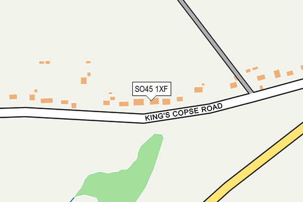 SO45 1XF map - OS OpenMap – Local (Ordnance Survey)