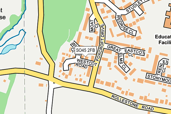 SO45 2FB map - OS OpenMap – Local (Ordnance Survey)