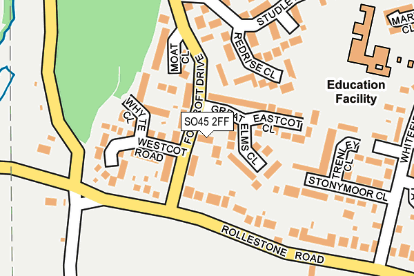 SO45 2FF map - OS OpenMap – Local (Ordnance Survey)