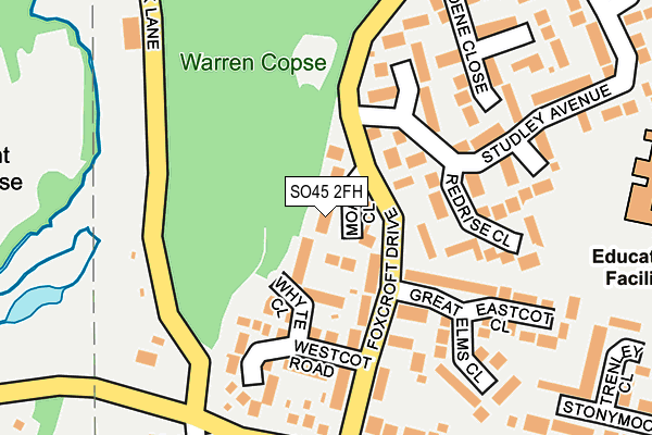 SO45 2FH map - OS OpenMap – Local (Ordnance Survey)