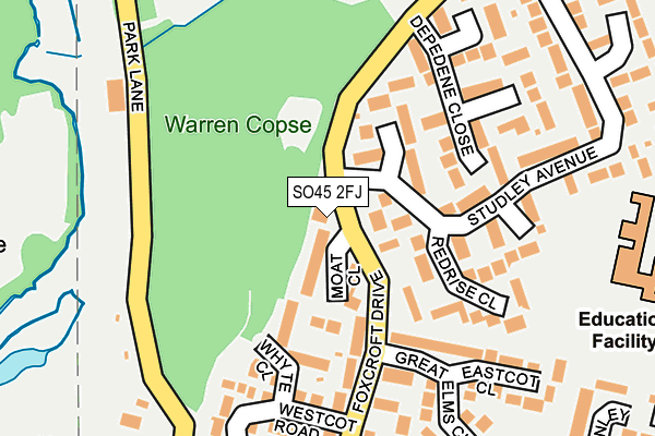 SO45 2FJ map - OS OpenMap – Local (Ordnance Survey)