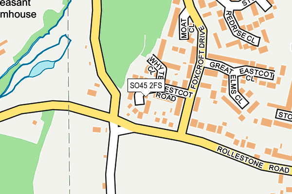 SO45 2FS map - OS OpenMap – Local (Ordnance Survey)