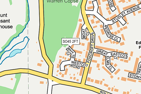 SO45 2FT map - OS OpenMap – Local (Ordnance Survey)