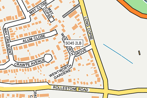 SO45 2LB map - OS OpenMap – Local (Ordnance Survey)