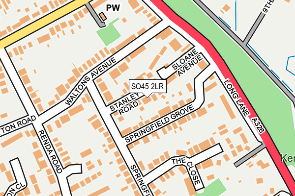 SO45 2LR map - OS OpenMap – Local (Ordnance Survey)